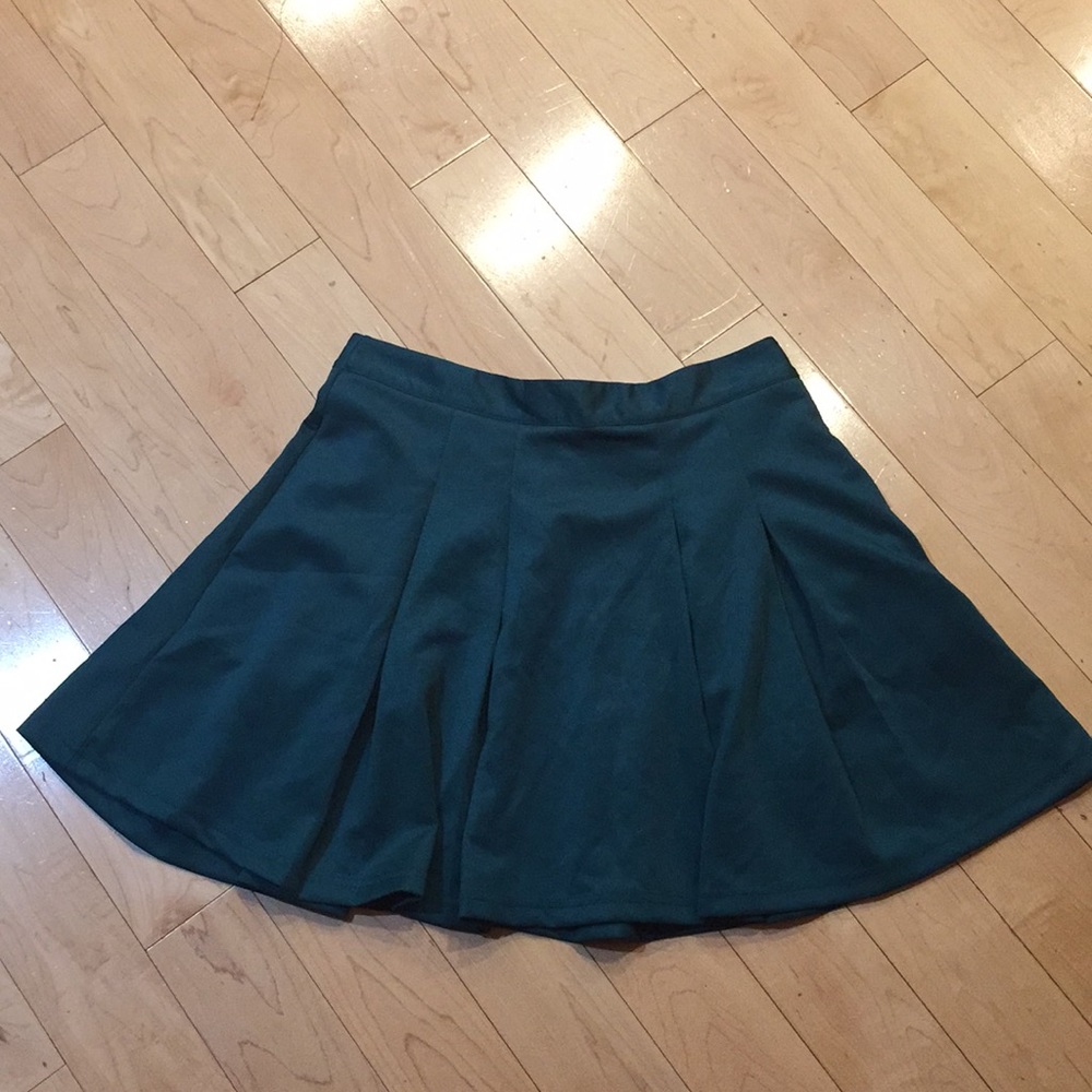 Teal babydoll skirt size L